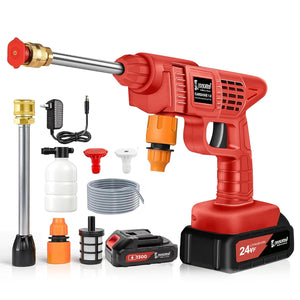 Cockatoo CarShine1.0 | Rechargeable Pressure Washer Gun 21V Double Battery | Cordless High Pressure Cleaner