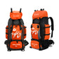 90L Orange Rucksack Trekking Bag