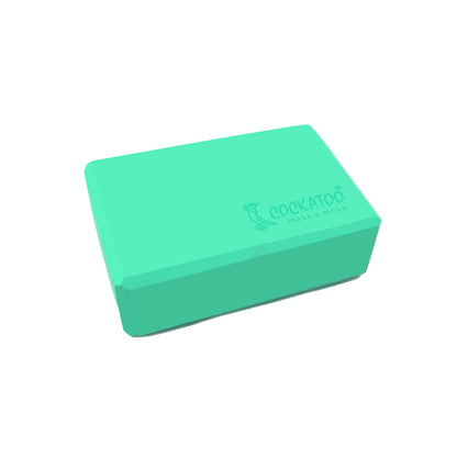 Cockatoo Yoga Block - Supportive Latex-Free EVA Foam Soft Non-Slip Surface for Yoga, Yoga Bricks Pack Of 1 (6 Month Warranty)