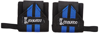 Cockatoo Eco-Trust Wrist Wraps| Wrist Supporter for Gym|Wrist Band for Men Gym & Women with Thumb, Length-18 Inch Width- 3 Inch (6 Month Warranty) (Blue)