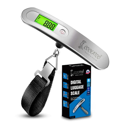 Cockatoo Metal-Cargo Luggage Weighing Scale with Led Screen, Electronic Portable Strap Type Weighing Scale, Limit-Upto 60 Kg