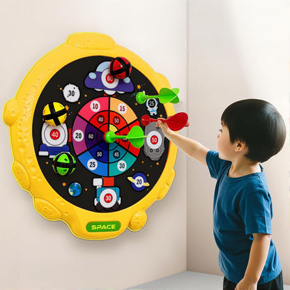 Cockatoo Kids Dart Board Set |Soft Foam Dartboard with 3 Safe Darts 3 Balls | Age 2+