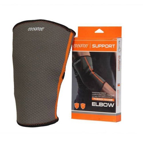 Cockatoo Elbow Support - Neoprene Tennis and Gym Elbow Band for Pain Relief - Suitable for Men and Women - Ideal for Badminton, Cricket, and More - Available in Medium and Large Sizes