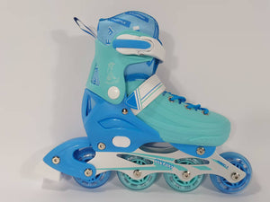 Cockatoo Shadow Line Adjustable 4 Wheel Inline Skates| ABEC-7 Bearing Skating Shoes| Adjustable Strap