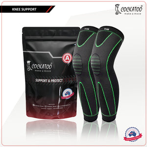 Cockatoo Knee Compression Support KN-444 - Nylon & Spandex Material - detail shot