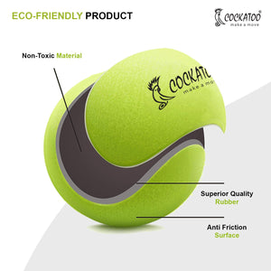 Cokatoo Tennis Ball Cricket Tennis Ball Light Tennis Ball for Cricket Tournament, Street Match Cricket Ball Tennis for Lawn Cricket Soft Tennis Balls (Pack of 3)