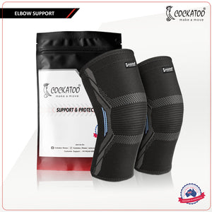 Cockatoo Elbow Support For Gym - Pack of Two - detail shot
