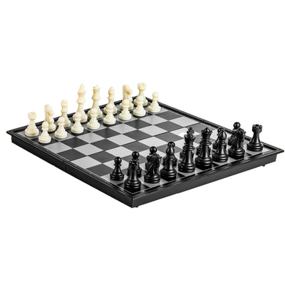 Cockatoo Magnetic Plastic Chessboard | Lightweight Foldable Chess Set with Magnetic Pieces