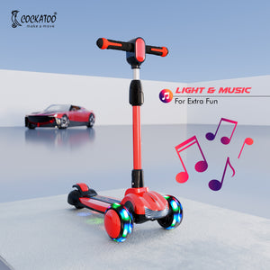 Cockatoo Glow Rider Led Kids Scooter Car with Music-Light in Deck and Wheel