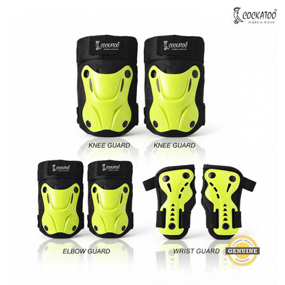 Cockatoo Protective Gear Set 3.0 | Knee/Elbow/Wrist Guard | Safety Kit for cycling and Skates (Copy)