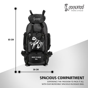 Cockatoo Trek Pro 90L Rucksack Trekking Bag - detail shot