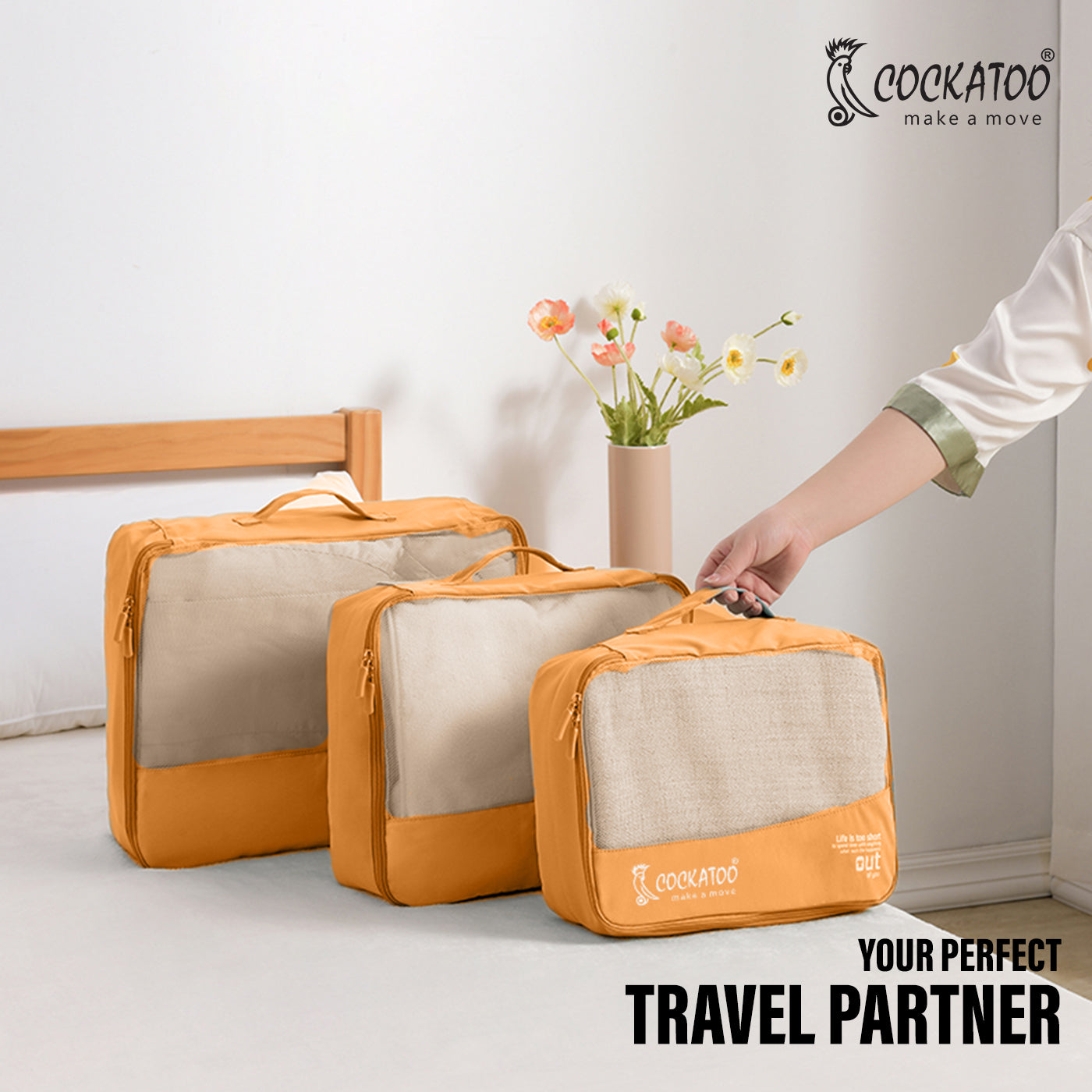 Cockatoo Trek-Trove 6 Pc Travel Storage Bag, Travel Organizer Bags for