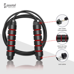 Cockatoo JR06 Weighted Skipping rope - detail shot
