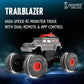 Cockatoo-Kids Trailblazer | 2WD Rechargeable Remote Control Car with Remote| Monster Truck Toy | 1200mAh Battery, Nitro Boost, Shock Absorber, BT Speaker, Fast USB Charge
