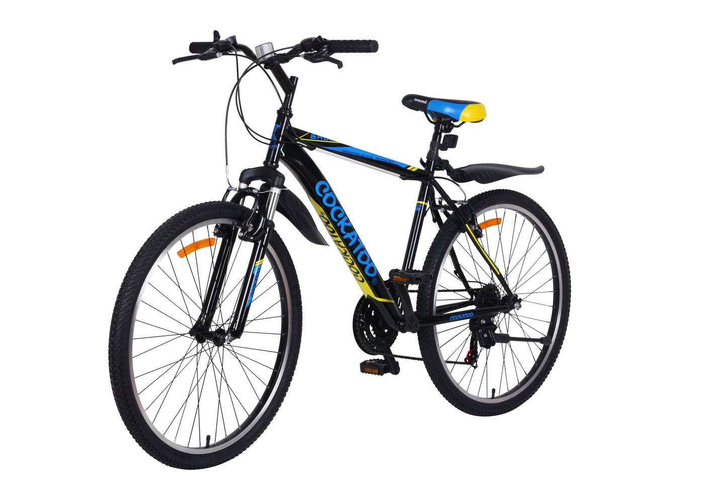 Cockatoo CBC-03 21 Speed Steel Frame Cycle 26T Single Speed Steel Bicycle for Unisex Adults Ideal (85% Assembled Rest Self-Assembly) Black