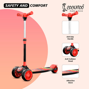 Cockatoo Jungle Jet Kick Scooter - detail shot