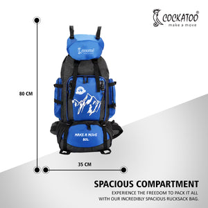 Cockatoo Trek Pro 80L Rucksack Trekking Bag - detail shot