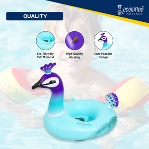 Cockatoo Peacock Swimming Floats - detail shot