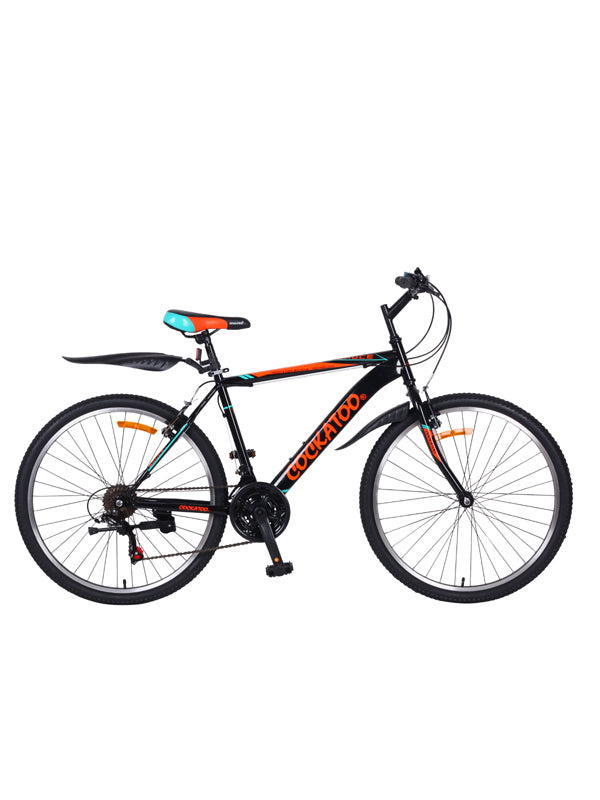 Cockatoo CBC-01 18 Speed Steel Frame Cycle 26T Single Speed Steel Bicycle for Unisex Adults Ideal Height 5Ft 7inch+ Age 13Year & Above(85% Assembled Rest Self-Assembly) Black