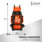 90L Orange Rucksack Trekking Bag