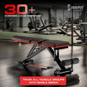Cockatoo ALPHA X10 | Adjustable Incline Decline Flat Bench