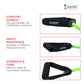 Cockatoo Resistance Band | Toning Tube with Foam Handle| Extra Heavy Tension