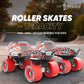 Cockatoo Tenacity Adjustable 4 Wheel Roller Skates| 55MM Rubber Wheel | Red