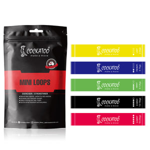 Cockatoo Multicolor Mini Loop Resistance Bands - detail shot