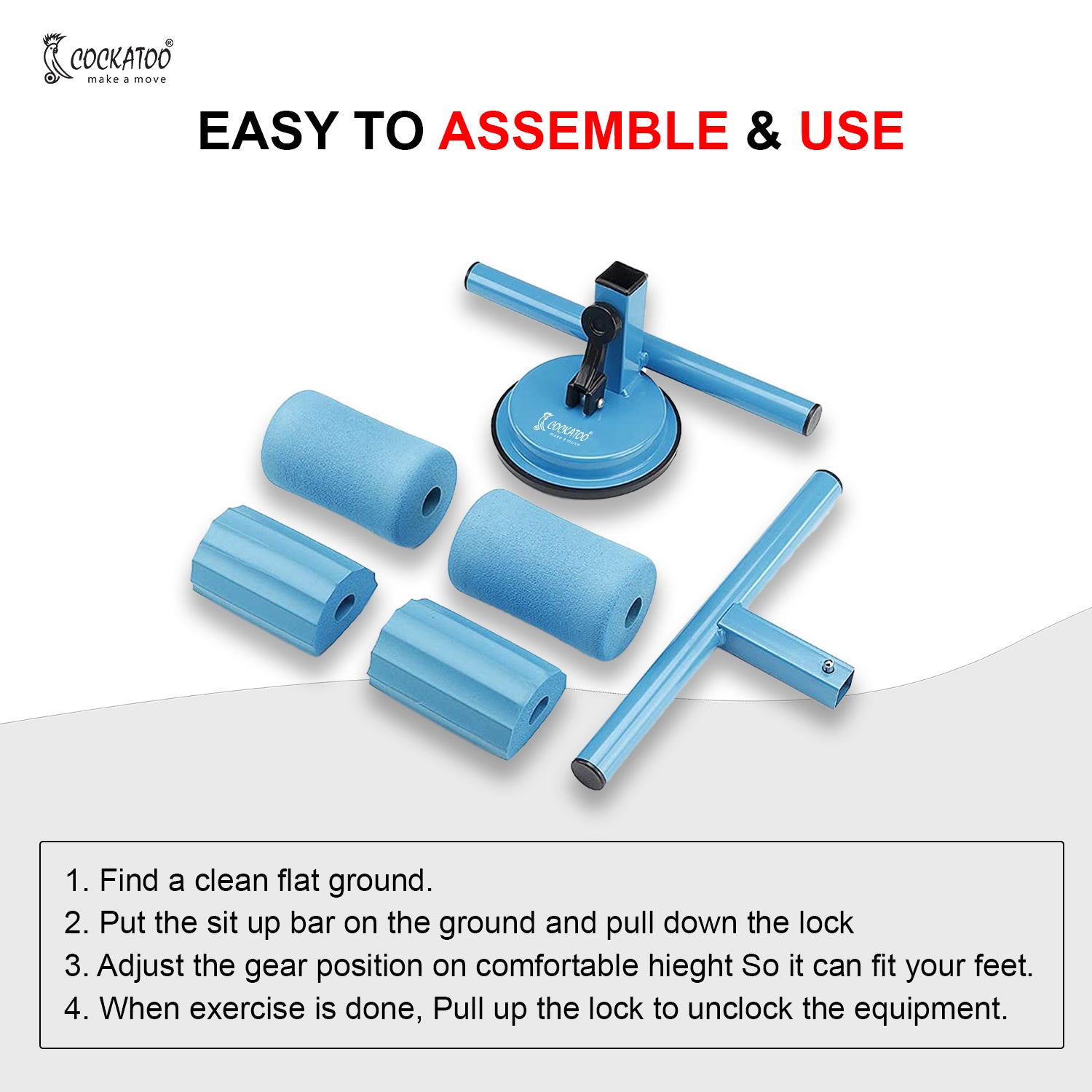 Sit up roller bar hotsell
