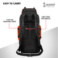 90L Orange Rucksack Trekking Bag