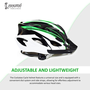 Cockatoo Adjustable Cycling Helmet with Detachable Visor - detail shot