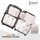 Cockatoo Jet-Set 7 Pc Travel Storage Bag,Travel Organizer Bags for Luggage, Material: Twill Cloth