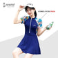 Blue Printed Swimwear and Gym wear for women workout set, Activewear women sports and fitness wear