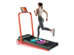 Cockatoo SmartWalk 4AH Walking Pad| 2-3.5HP Peak, Under Desk Walk Pad With Handle| Max Speed 10Km/Hr| 3 Level Manual Incline |6 Automatic Program, Max User Weight 110Kg