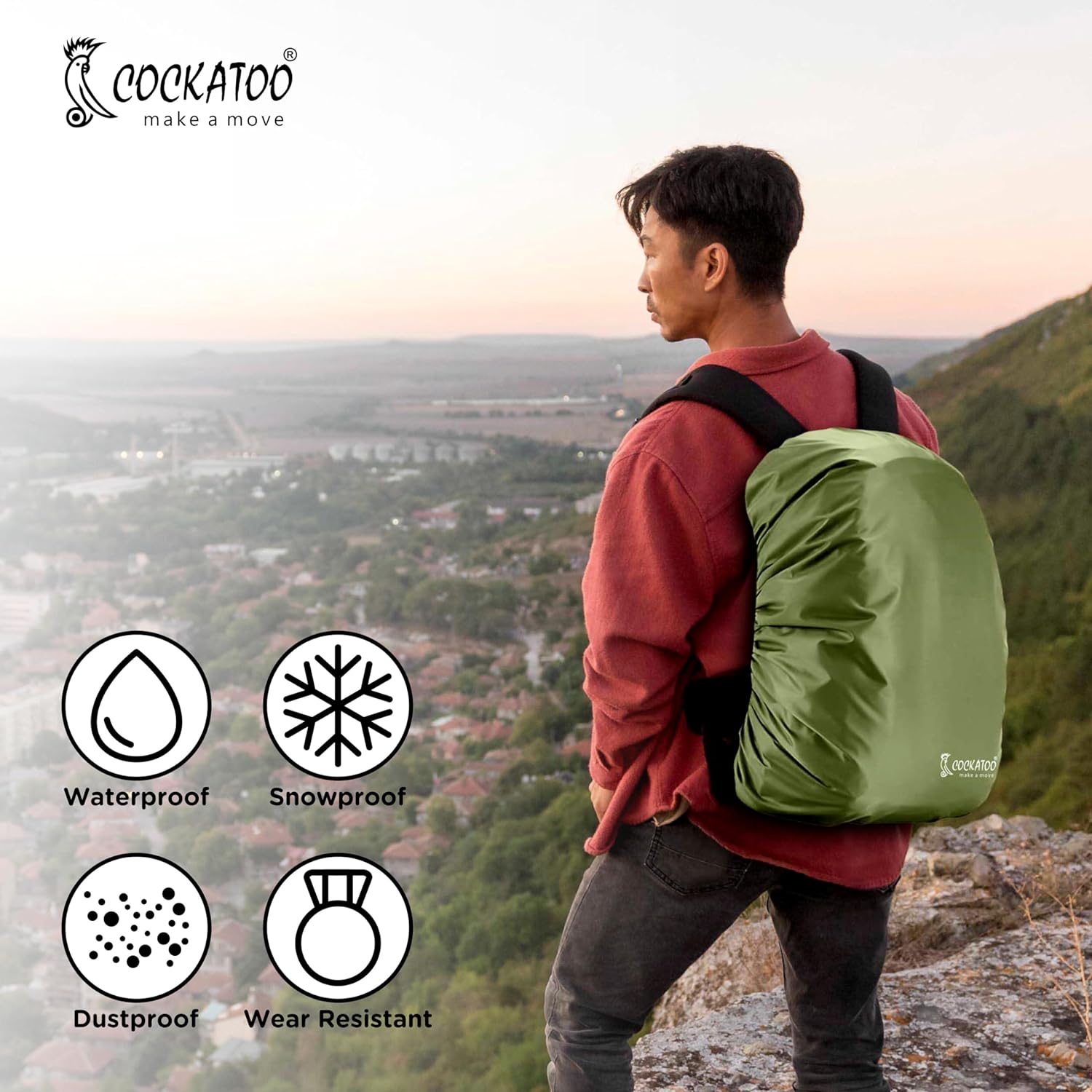 40l backpack store rain cover