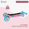 Cockatoo Rat&Cat Series Kick Scooter 3 to 10 Years Boys & Girls, Kick Scooter with PVC Wheels & Rare Brakes