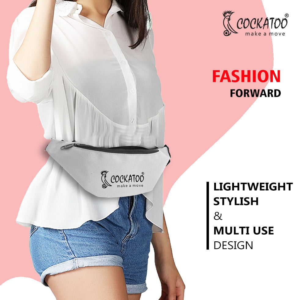 Cockatoo Waist Bag for Men Women, Fanny Pack for Women