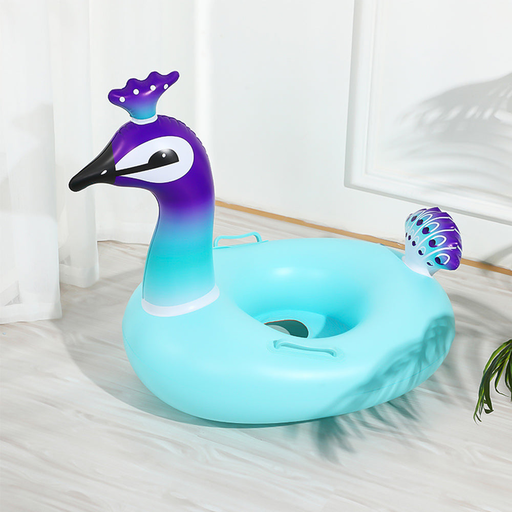 Peacock Swimming Floats, Inflatable Baby Pool Swimming Waist Pool Floa