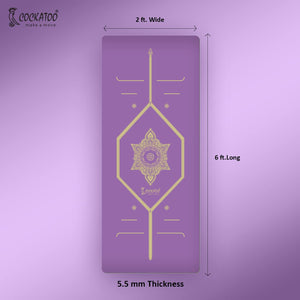 Super Premium Pure Natural Rubber Yoga Mat - 5.5 MM