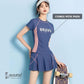 Blue Printed Gym wear for women workout set, Activewear women sports and Swimming costume or fitness wear