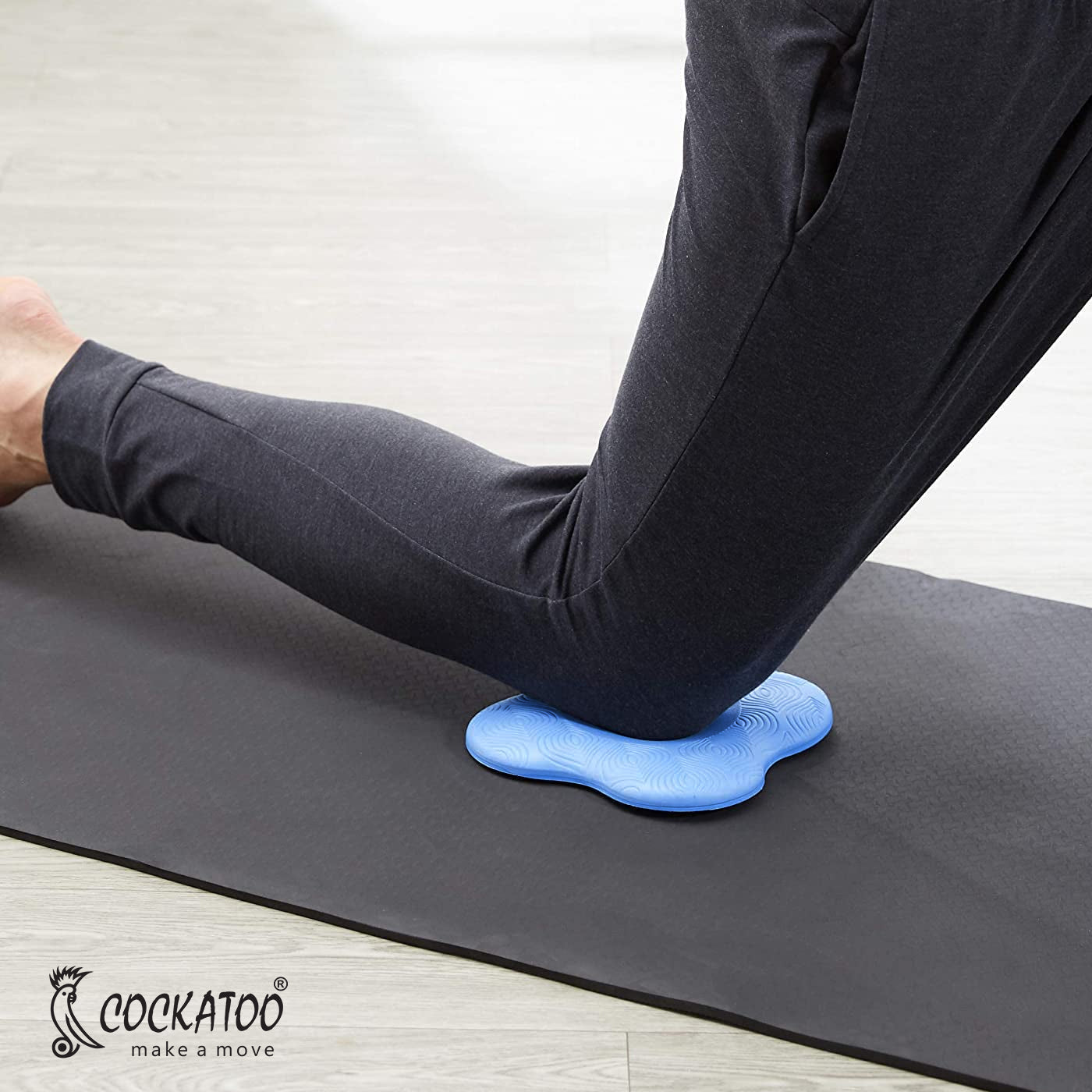 Cockatoo Non-Slip Yoga Pad, 20 MM Padding for Joint Protection and Sta