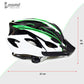 Cockatoo Adjustable Cycling Helmet with Detachable Visor|Adjustable Light Weight Mountain Bike Cycle Helmet with Padding for Kids and Adults|Racing Helmet for Men and Women