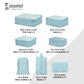 Cockatoo Jet-Set 7 Pc Travel Storage Bag,Travel Organizer Bags for Luggage, Material: Twill Cloth