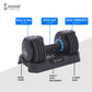 Cockatoo RDB01 2.5Kg - 12.5Kg Professional Adjustable Dumbbell, Gym Equipment Set For Home Workout, Blue ( pair )