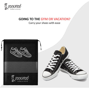 Cockatoo Shoe Bag for Travel & Storage - features