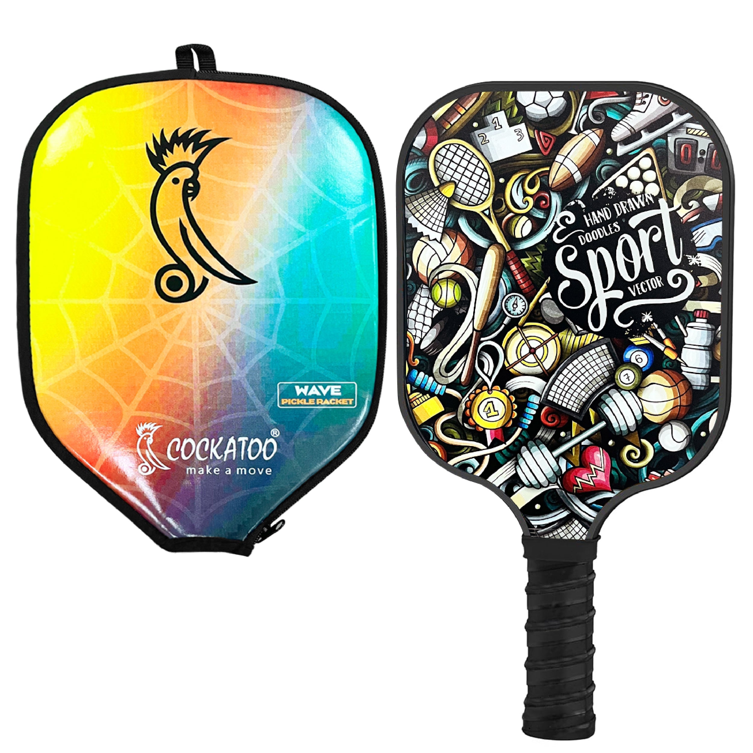 Piquet Racket Pickleball Racket Wave | Cockatoo