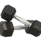 Cockatoo 1-35 Kg |Rubber Coated Professional Hex Dumbbells| Pack of Two
