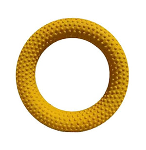 Cockatoo Rubber Dotted Tennikoit Ring 6 Inches - detail shot