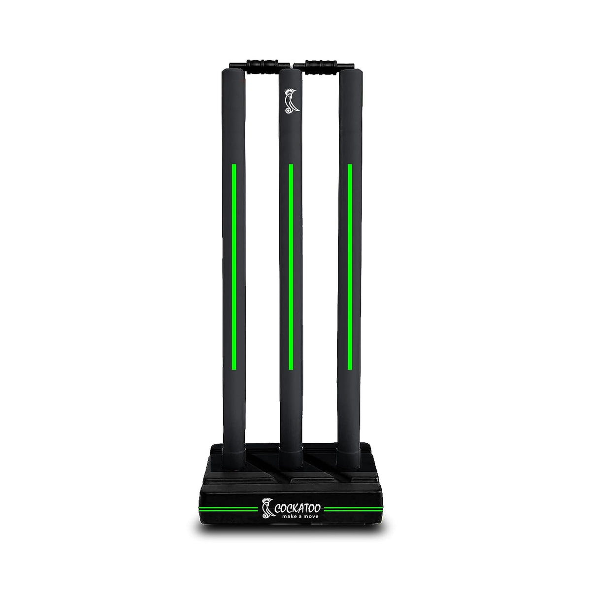 Cockatoo Green Premium Cricket Wicket Set for Boys & Girls