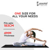 Cockatoo YM100 Yoga Mat For Women & Men, Anti Slip, EVA Material, (4mm-6mm) Exercise Mat For Home Gym |Yoga Mat For Gym Workout and Yoga Exercise (4MM, Purple)